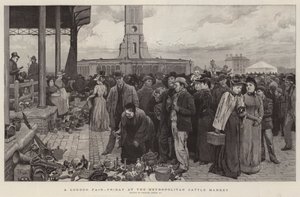 Una feria de Londres, viernes en el Mercado de Ganado Metropolitano